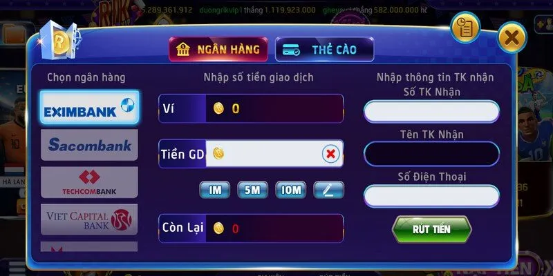 Rút tiền Rikvip Việc kiểm tra lịch sử giao dịch thời gian giao dịch rút tiền rất quan trọng